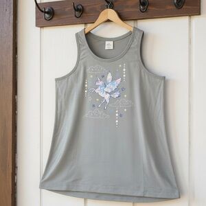 Girls Unicorn Tank Top - Size: XL (14-16 Plus) NWT